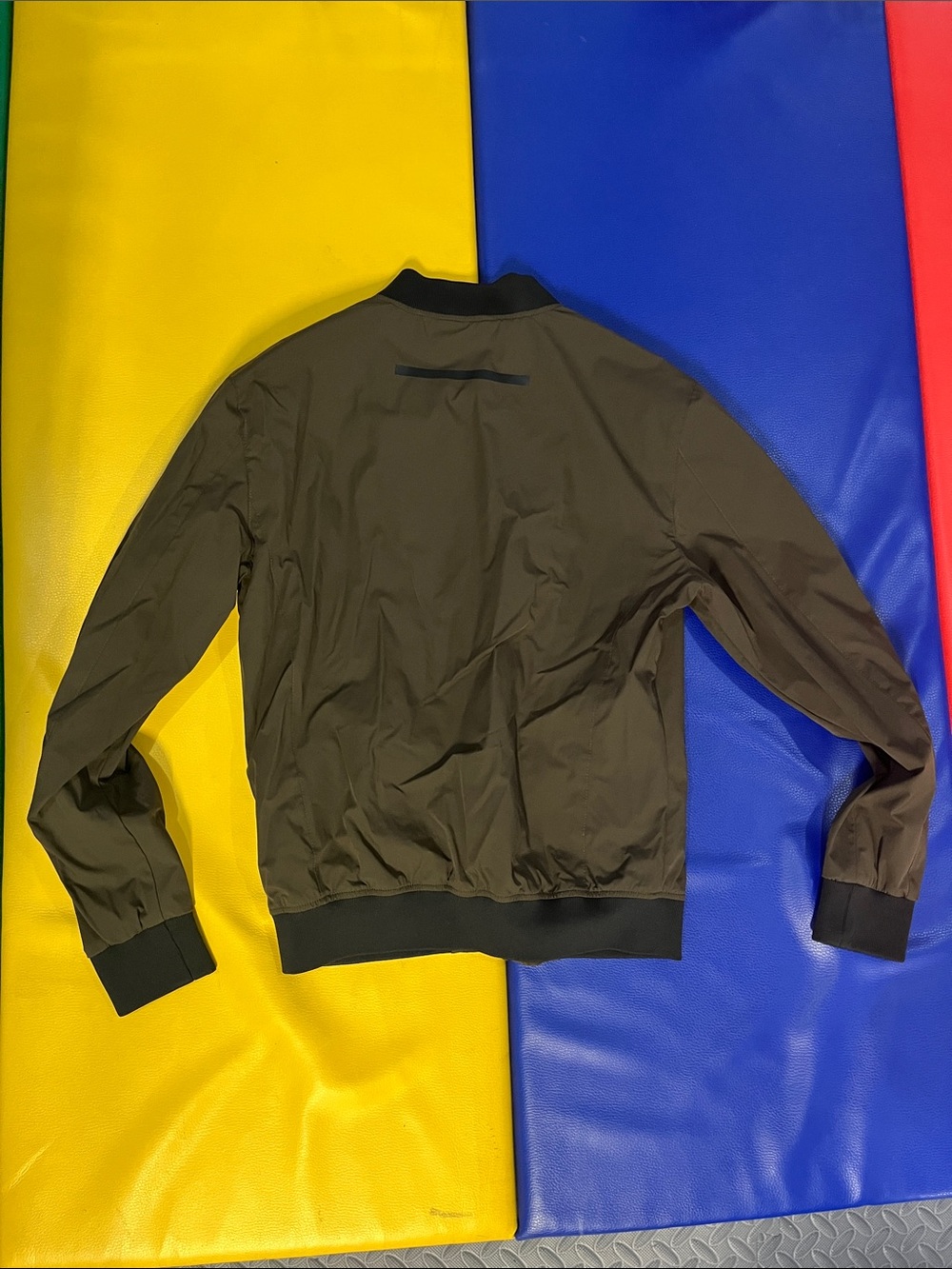 Zara Men’s Olive Bomber Jacket with Black Trim small - Picture 3 of 3